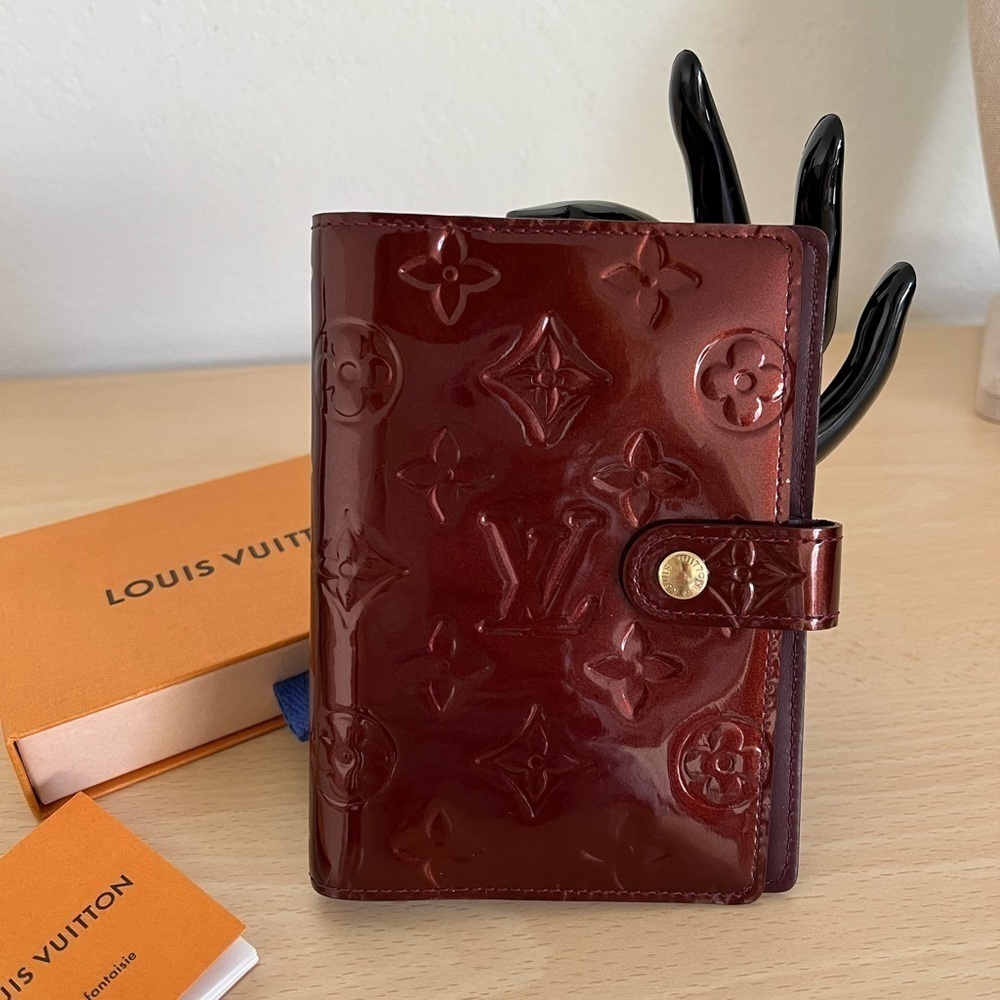 Louis Vuitton Verni Agenda PM Burgundy EUC 2010